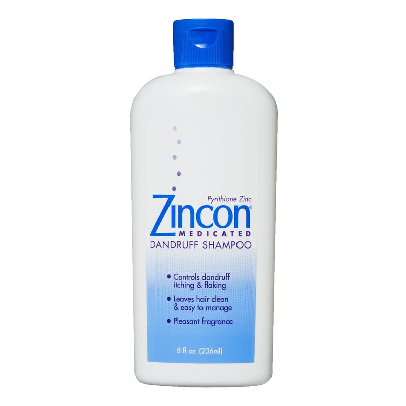 Zincon Medicated Dandruff Shampoo, 8 Fluid Ounce - Image 1